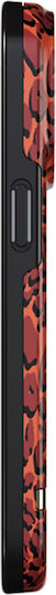 Richmond & Finch Handyhülle iPhone 13 Pro Antibakterielle Beschichtung Gepard Muster Rot Schwarz