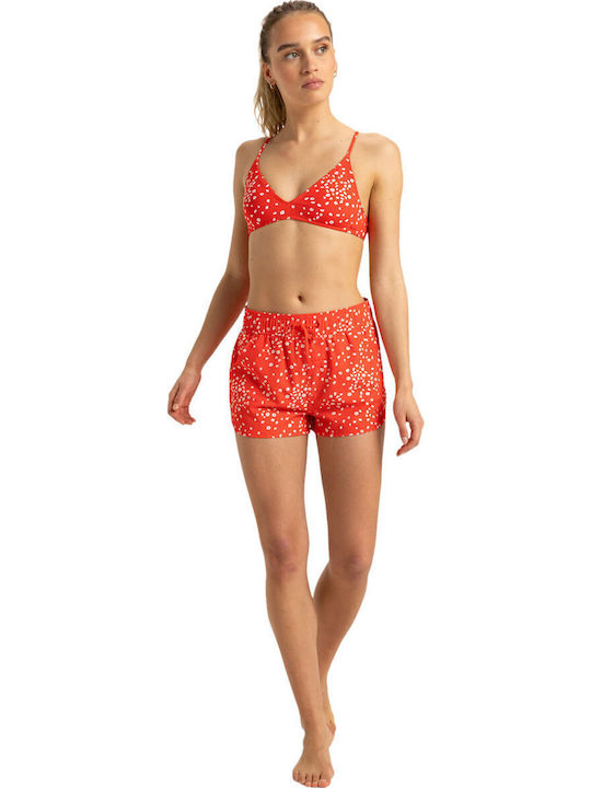 Roxy Wave Women's Shorts Beachwear Poppy Red