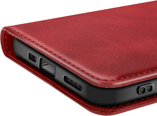 Husă Avizar Realme C75 14x Dragonne Clapet Suport Wallet Roșu