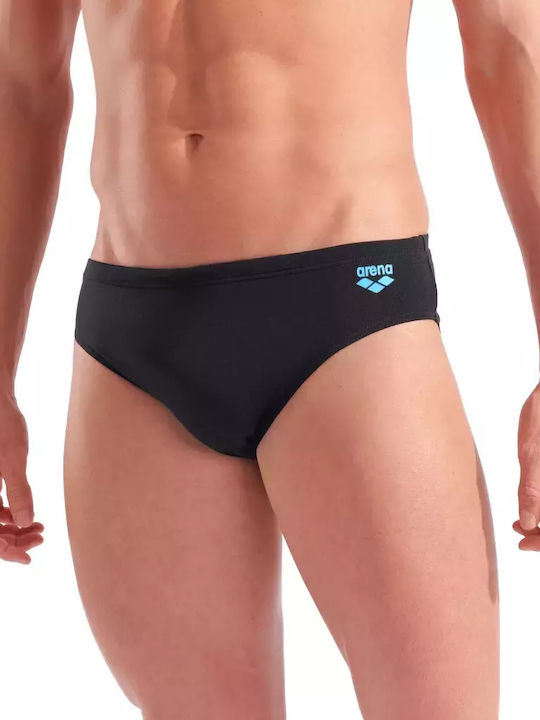 M Kikko Men's Swimwear Slip Black with Patterns