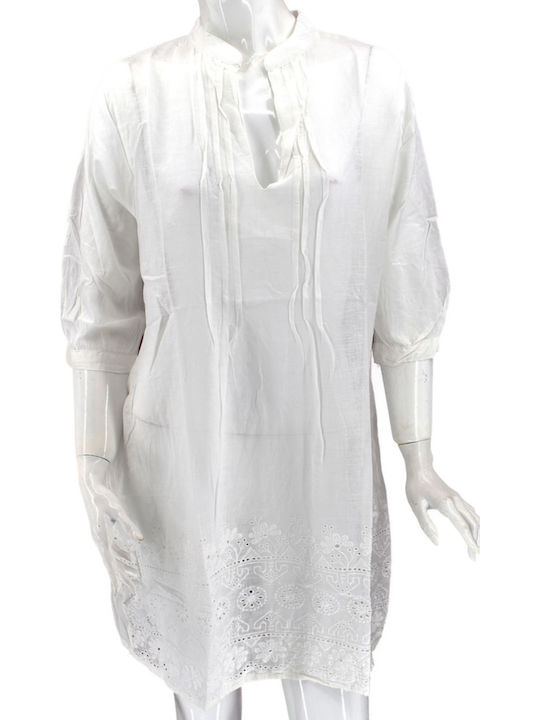 Ferrari Group Women's Beachwear Caftan White