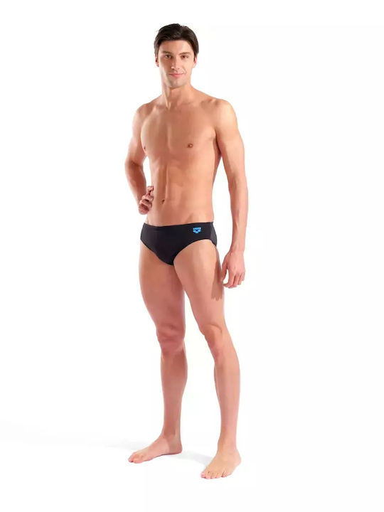 M Kikko Men's Swimwear Slip Black with Patterns