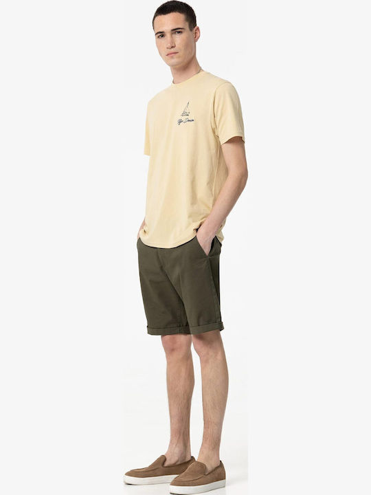 Bermudă de Bărbați Chino Olive