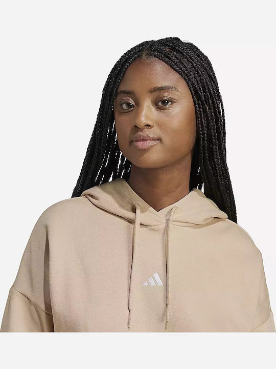 Essentials Women's Sweatshirt Hooded Beige