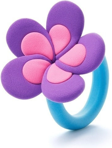 Hey Clay Flower Rings Πηλός Σετ Πολύχρωμος