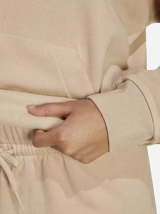 Essentials Women's Sweatshirt Hooded Beige
