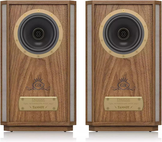 Tannoy Autograph MINI-OW Ζεύγος Ηχείων Hi-Fi Βιβλιοθήκης Καρυδιά / Καφέ