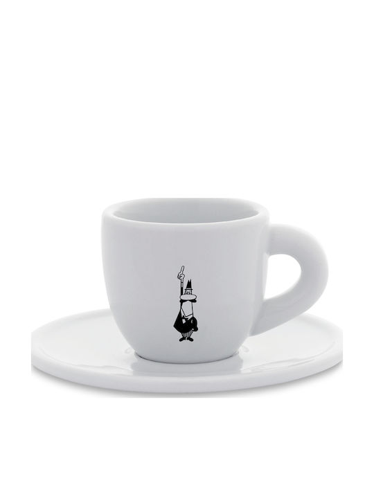 Bialetti Moka Cup Omino Φλιτζάνι Espresso από Πορσελάνη Λευκό