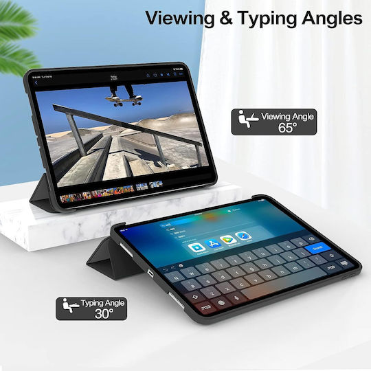 Husă Ultra Slim Pentru Xiaomi Redmi Pad 2 11.0" 2025 Silicon TPU Smart Cover Neagră