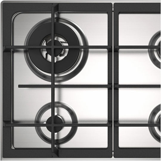 Master Kitchen Plită pe Gaz Autonom 60x51εκ. Argintiu
