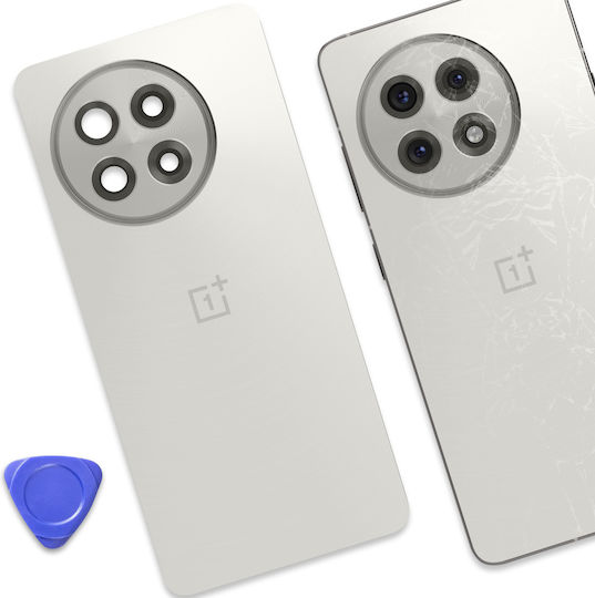 OnePlus OnePlus 13R Original Pachet Service Geam Spate Argintiu