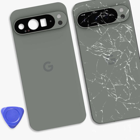 Google Rear Window Google Pixel 9 Pro XL Original Service Pack Grünes