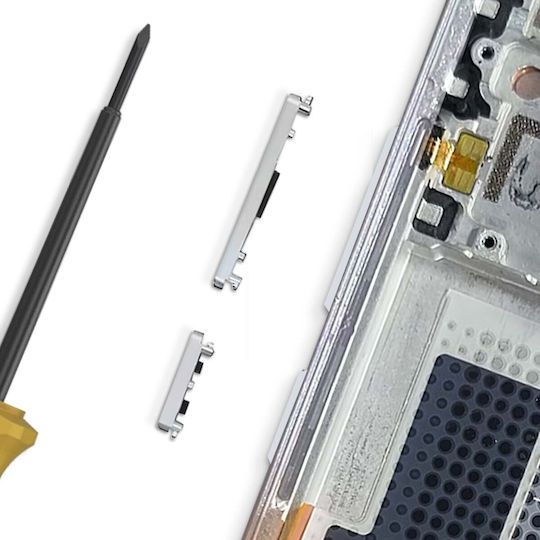 Clappio Power Volume-Taste Xiaomi 13 Pro Weiß