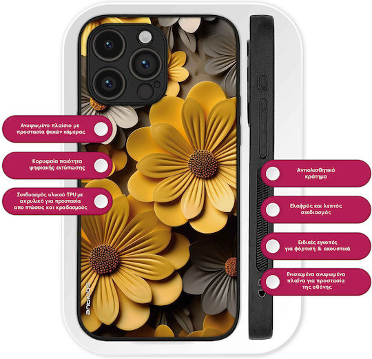 Калъф Sonique 3D Flower Series Realme GT 7 5G Realme GT 7T 5G Жълт