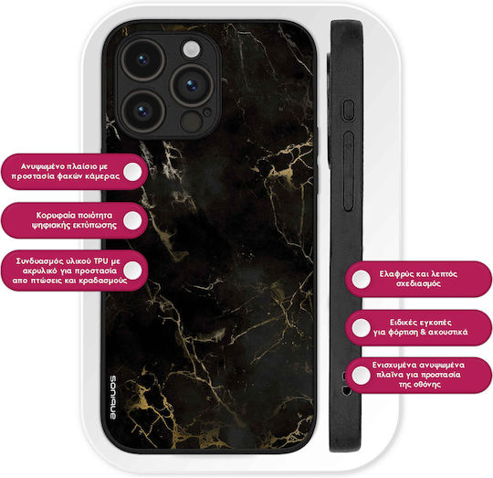 Sonique Marble Series Case Motorola Edge 50 Neo 5G Black 01