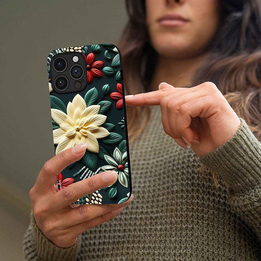 Калъф Sonique 3d Flower Series Oppo Reno13 5G Зелен