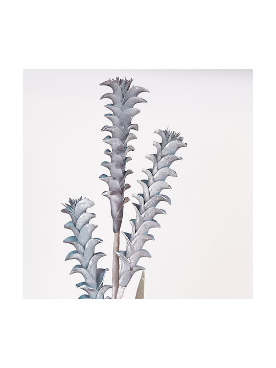 Flower Branch Foam Aloe Light Blue 30x105cm