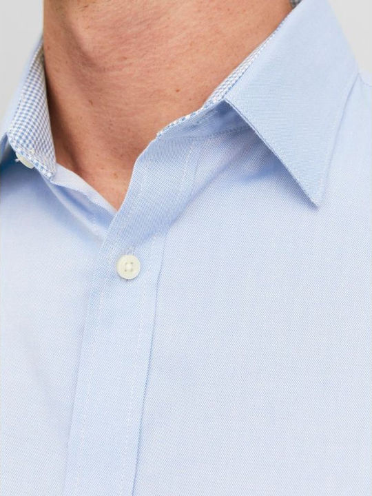 Long-sleeved Cotton Shirt Cashmere Blue