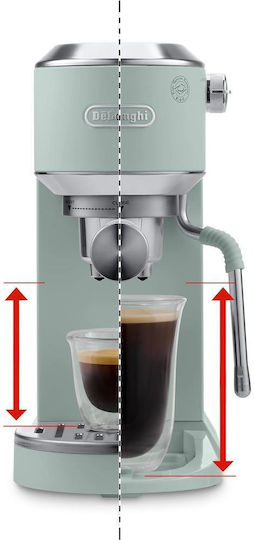 De'Longhi Dedica Duo Automatic Espresso Machine 1450W Pressure 15bar Green