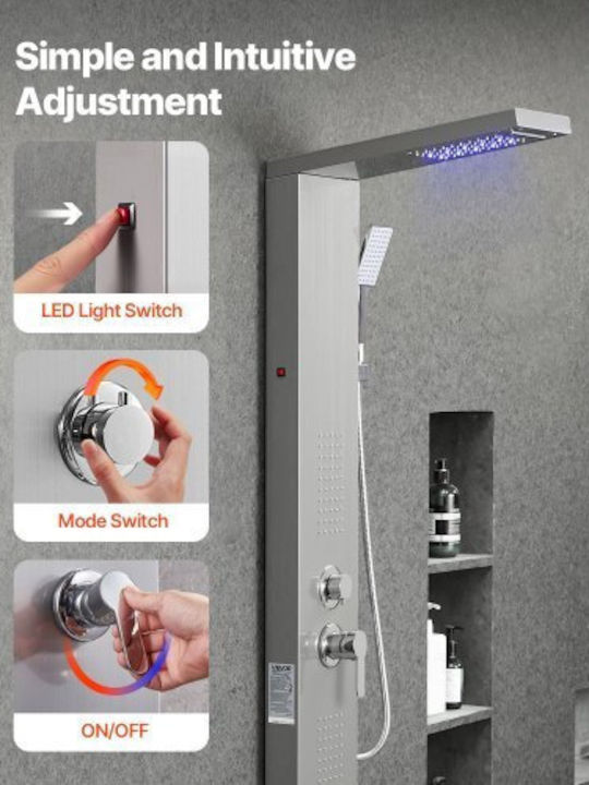 Vevor Shower Column without Mixer Gray