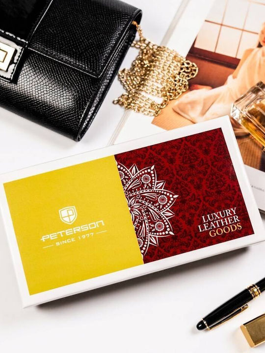 Leather Women's Wallet with RFID Red