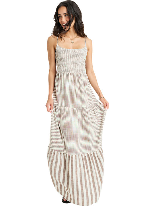Tropical Glow Summer Maxi Dress with Ruffles
