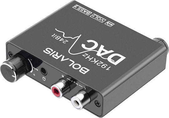 Avizar 192 Khz Digital To Analog Audio Dac Converter Rca Jack Black