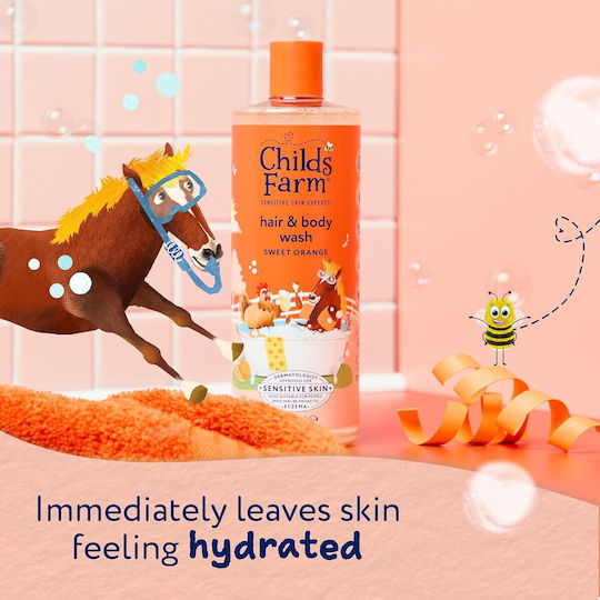 Childs Farm Παιδικό Αφρόλουτρο & Σαμπουάν με Πορτοκάλι σε Μορφή Gel 500ml