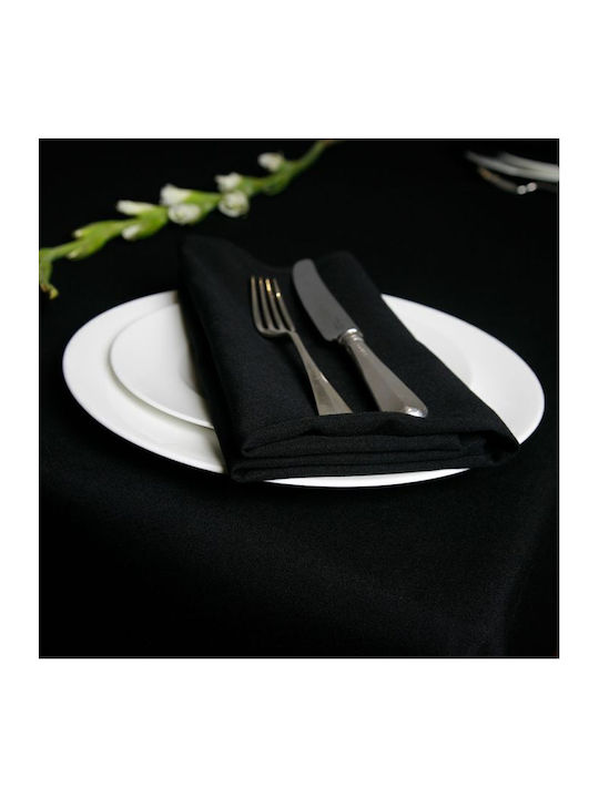 Set 10 Șervețele De Masă Kotonia Home Hotel 100% Bumbac Cretonne Mărime 40x40 Cm Negru