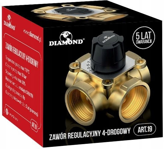 4-way Mixing Valve 1 1/4 Inch Diamond