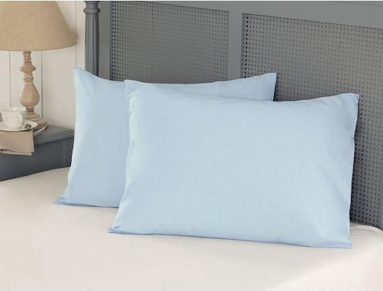 Kotonia Home Set Față de Pernă cu plic de acoperire Albastru 50x80cm.
