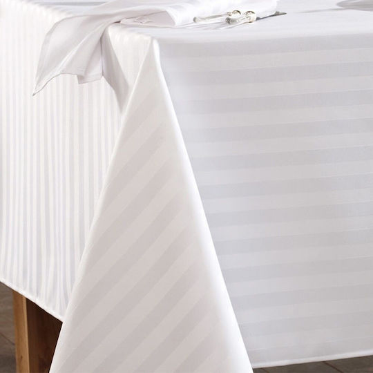 Kotonia Home Față de masă Din Bumbac Set Alb 150x240cm