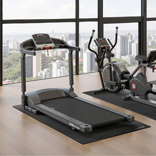 Vevor Gym Exercise Equipment Floor Mat Black 91.5x182cm