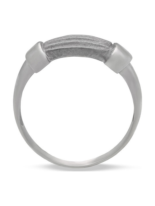 Savvas Design Ring made of White gold 14K