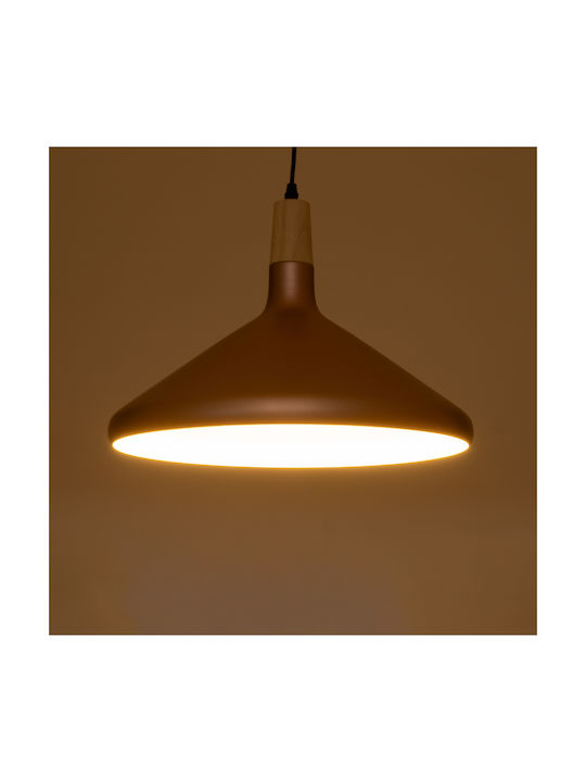 GloboStar Fercla Pendant Light Rose Gold Bell with Socket E27 39x39x23cm