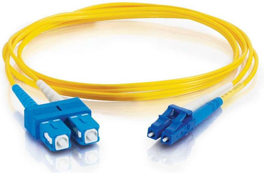 C2G Fiber Optic Cable LC-SC 2m Yellow 1pcs