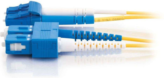 C2G Fiber Optic Cable LC-SC 2m Yellow 1pcs