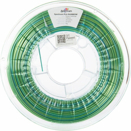 Spectrum PLA 3D Printer Filament 1.75mm ocean melange 1kg 81018 1τμχ (Spool)