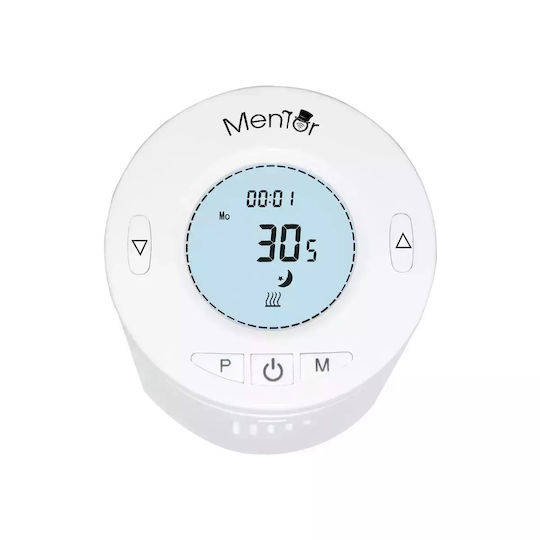 Kit Valvă Termostatică Inteligentă Pentru Radiator Mentor Tzb101 Zigbee Programabilă Lcd Hub