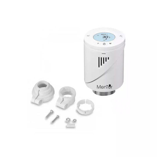 Kit Valvă Termostatică Inteligentă Pentru Radiator Mentor Tzb201 Zigbee Programabilă Lcd Hub