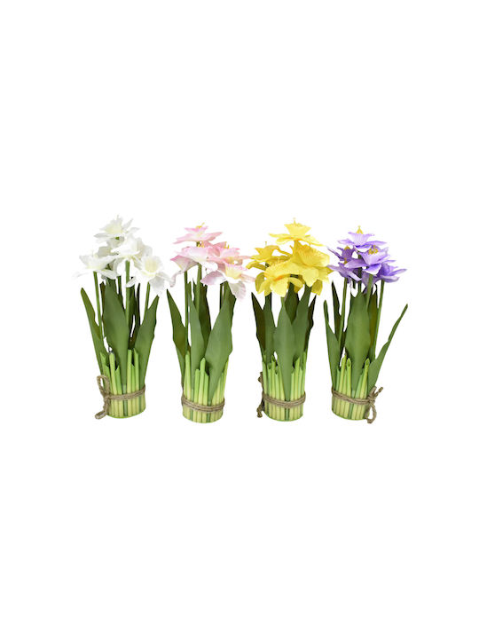 Narcis Artificial Plantă În Ghiveci – 7 Flori 30cm