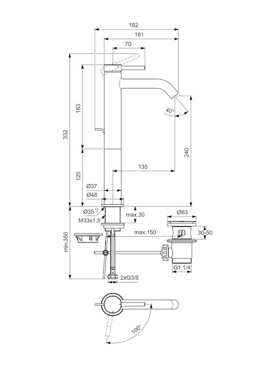 Ideal Standard Миксер Смесител за мивка