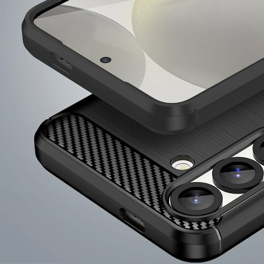 Powertech Θήκη Carbon Mob-2008 Samsung S25 Μαύρη