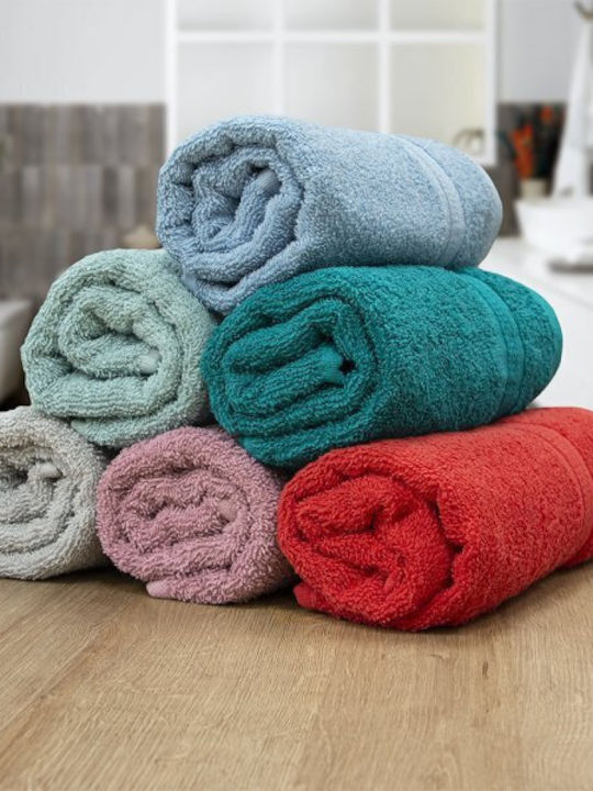 Lino Home Кърпа за лице Marea 50x90см. Червено Тегло 480гр/кв.м