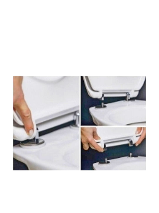 ΕΒΙΟΠ Καπάκι Λεκάνης Slim Soft Close από Βακελίτη Λευκό