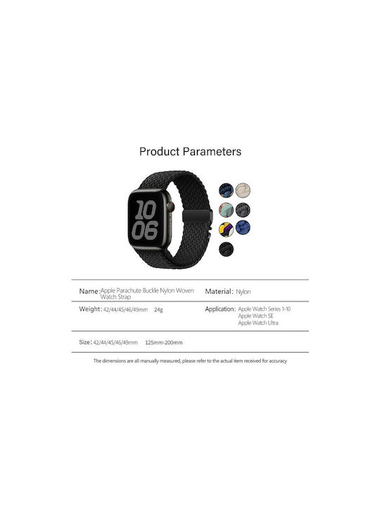 Kalebol Каишка Сив (Apple Watch 10, Ultra 2, Ultra 49mm, 9, 8, 7)