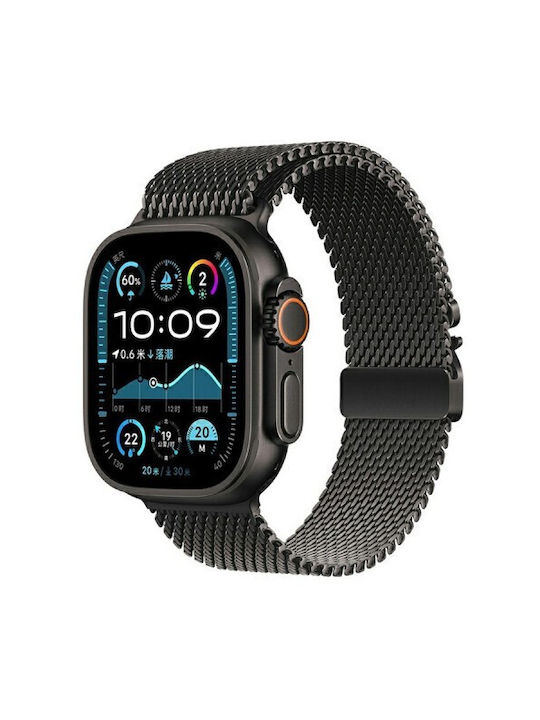 Kalebol Strap Stainless Steel Black (Apple Watch 10, Ultra 2, Ultra 49mm, 9, 8, 7)