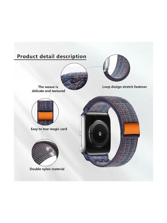 Kalebol Strap Fabric Orange (Apple Watch 10, Ultra 2, Ultra 49mm, 9, 8, 7)