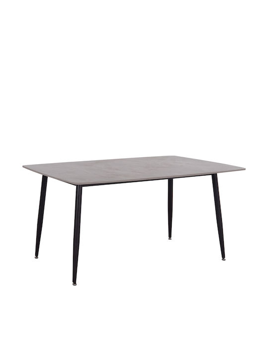 Raven Tisch Speisesaal Grey Marble 160x80x74cm