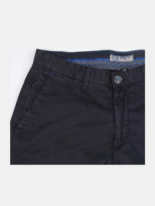 Trousers Chino Elastic in Slim Fit Blue